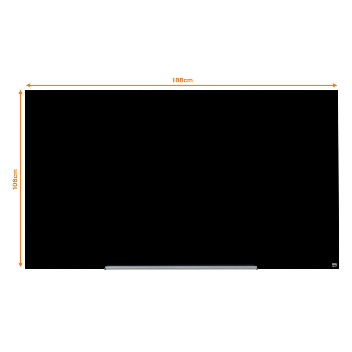 Magnetisch bord Nobo Impression Pro Zwart Kristal 190 x 100 cm - Afbeelding 2