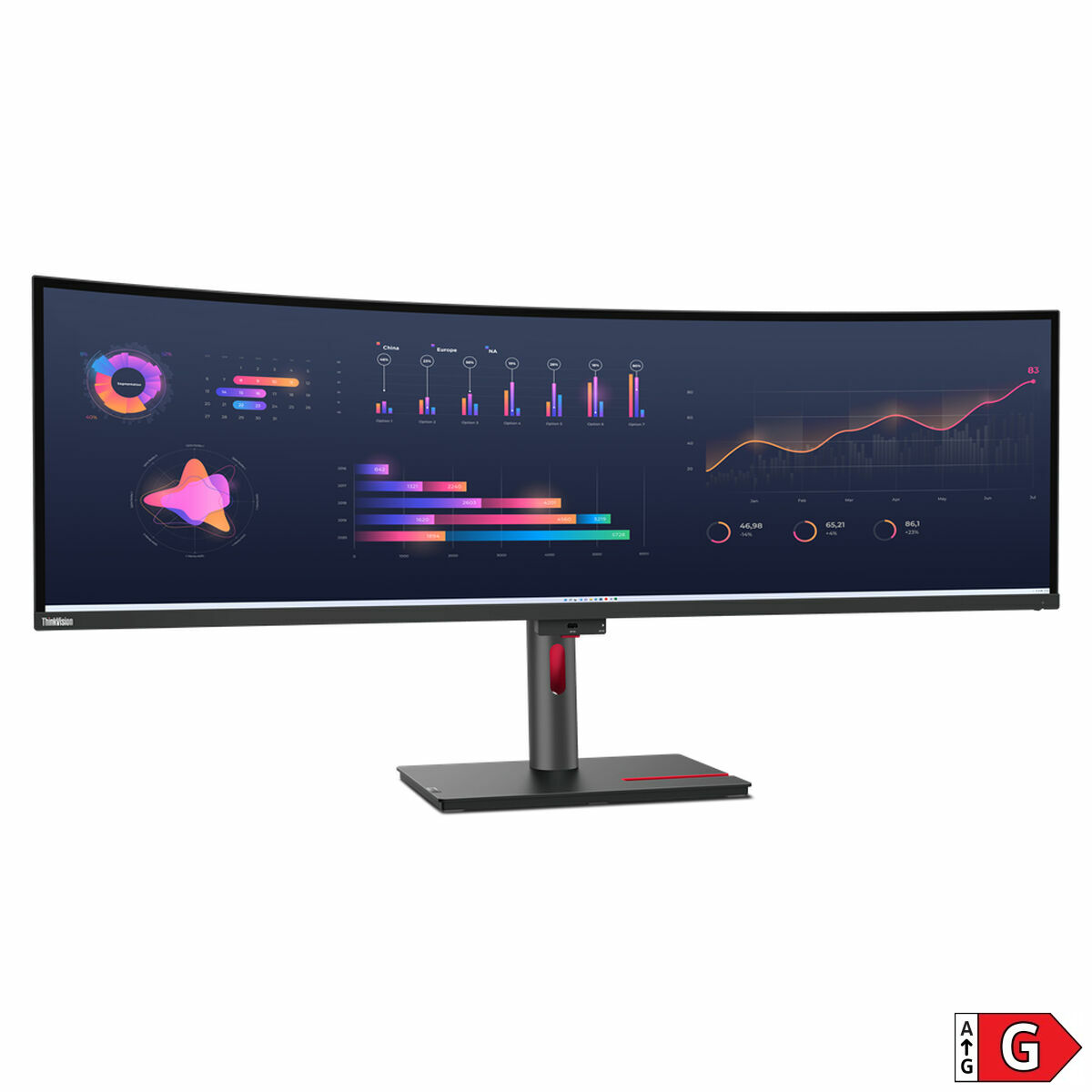 Monitor Lenovo P49W-30 60 Hz 49" LED IPS OLED - Afbeelding 2