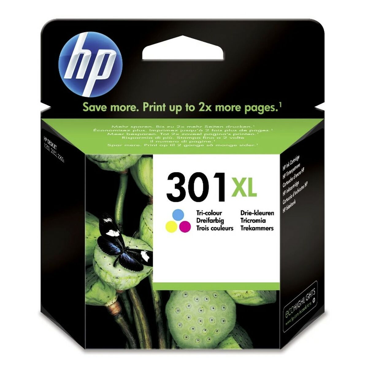 Originele inkt cartridge HP 301XL Tricolor (60 Stuks) - Afbeelding 2