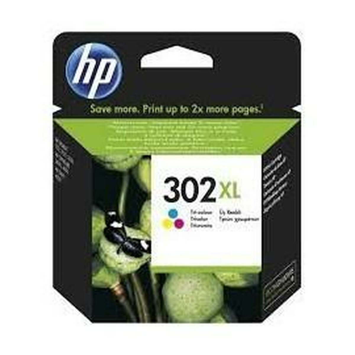 Originele inkt cartridge HP 302XL Tricolor (60 Stuks) - Afbeelding 2