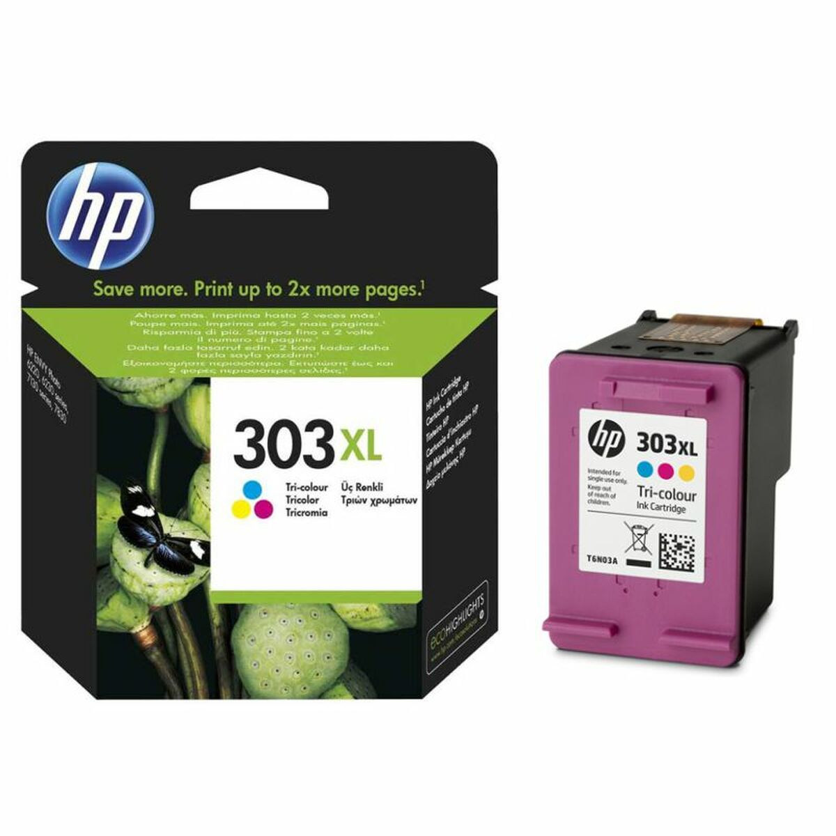 Originele inkt cartridge HP 303XL Tricolor (60 Stuks) - Afbeelding 2