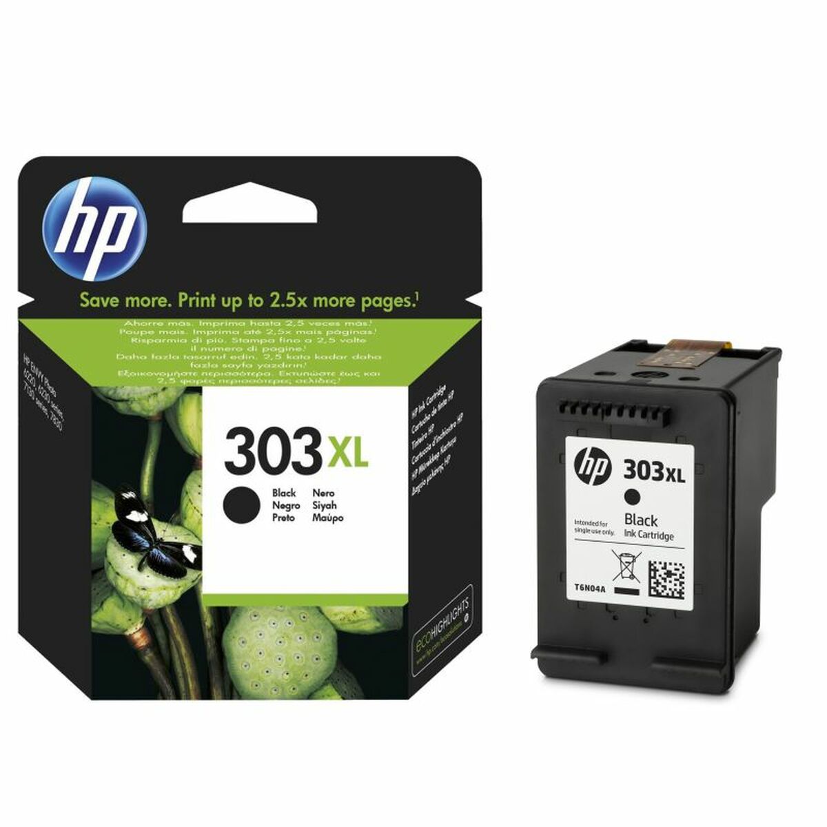 Originele inkt cartridge HP Nº 303XL Zwart (60 Stuks) - Afbeelding 2