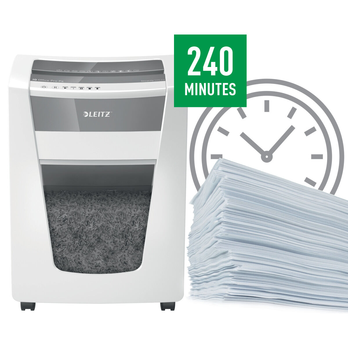 Papierversnipperaar Leitz Office Pro P4 Leitz IQ 30 L - Afbeelding 2