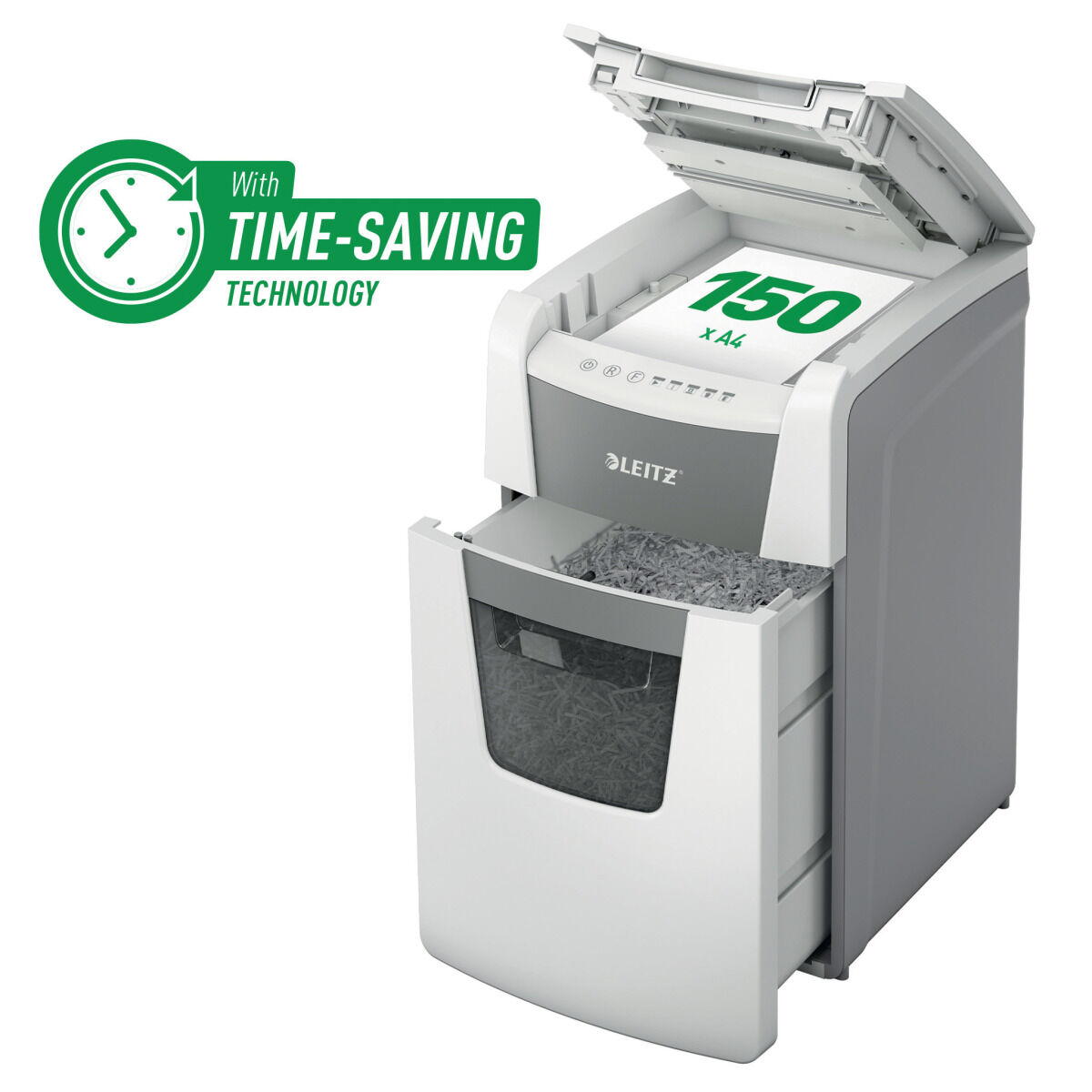 Papierversnipperaar Microsnippers Leitz IQ 150 Autofeed P5 - Afbeelding 2