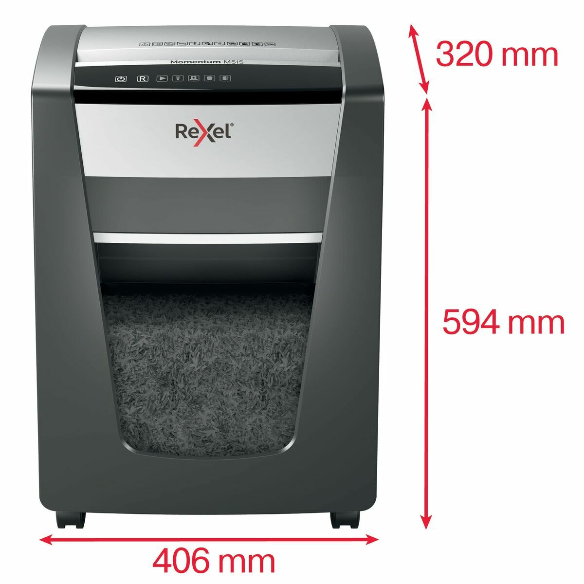 Papierversnipperaar Microsnippers Rexel M515 30 L - Afbeelding 2