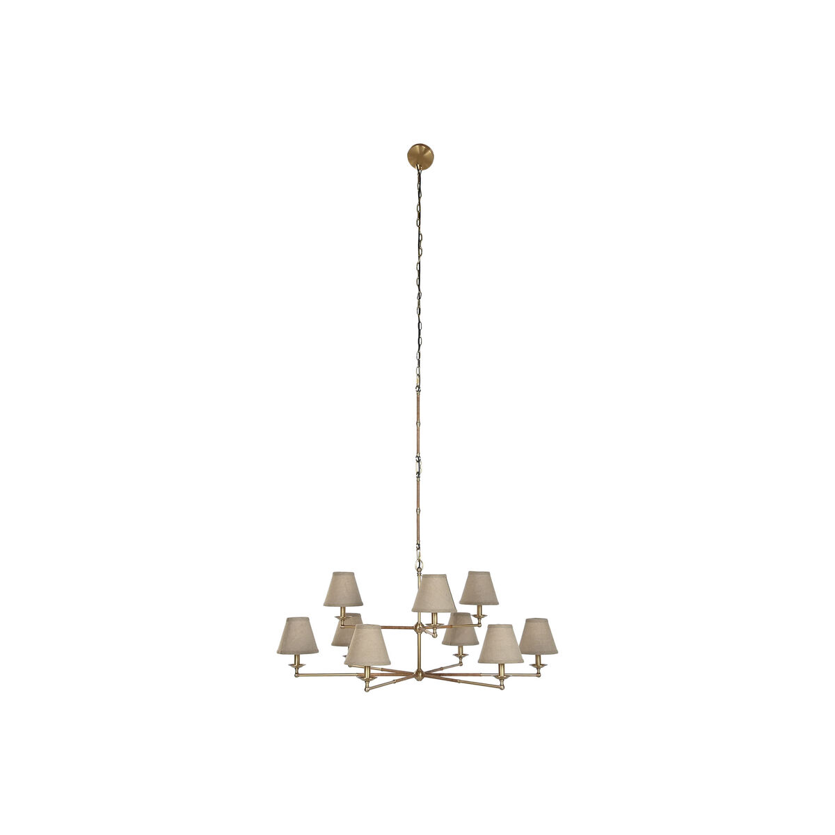 Plafondlamp Home ESPRIT Beige Gouden Blik 25 W 113 x 113 x 132 cm