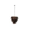 Plafondlamp Home ESPRIT Bruin Zilverkleurig Kristal Staal 25 W 80 x 80 x 80 cm