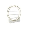 Planken DKD Home Decor 160 x 35 x 180 cm Gouden Metaal Wit Populier