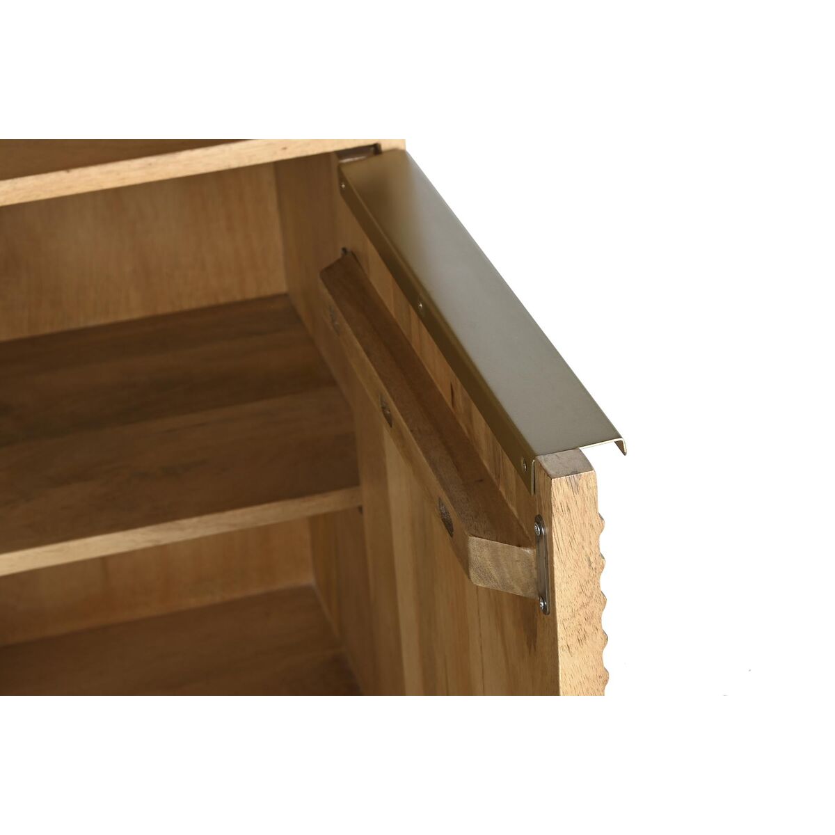 Planken DKD Home Decor Gouden Natuurlijk Mangohout 90 x 40 x 180 cm - Afbeelding 2