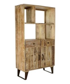 Planken DKD Home Decor Metaal Mangohout (95 x 40 x 170 cm)