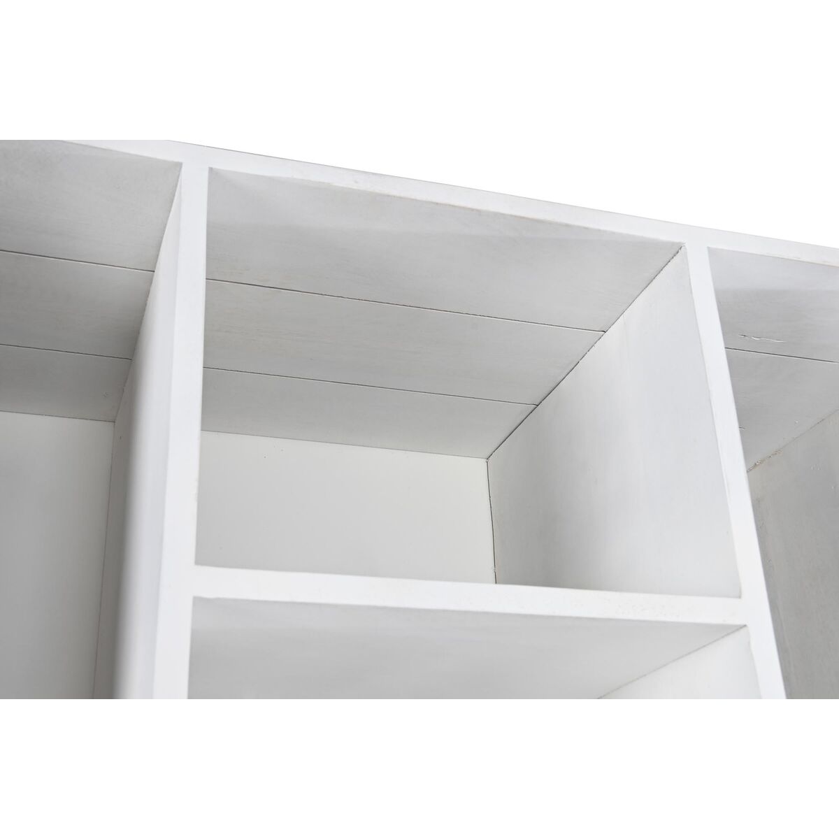 Planken DKD Home Decor Wit Metaal Mangohout 90 x 40 x 180 cm - Afbeelding 2