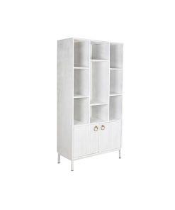 Planken DKD Home Decor Wit Metaal Mangohout 90 x 40 x 180 cm