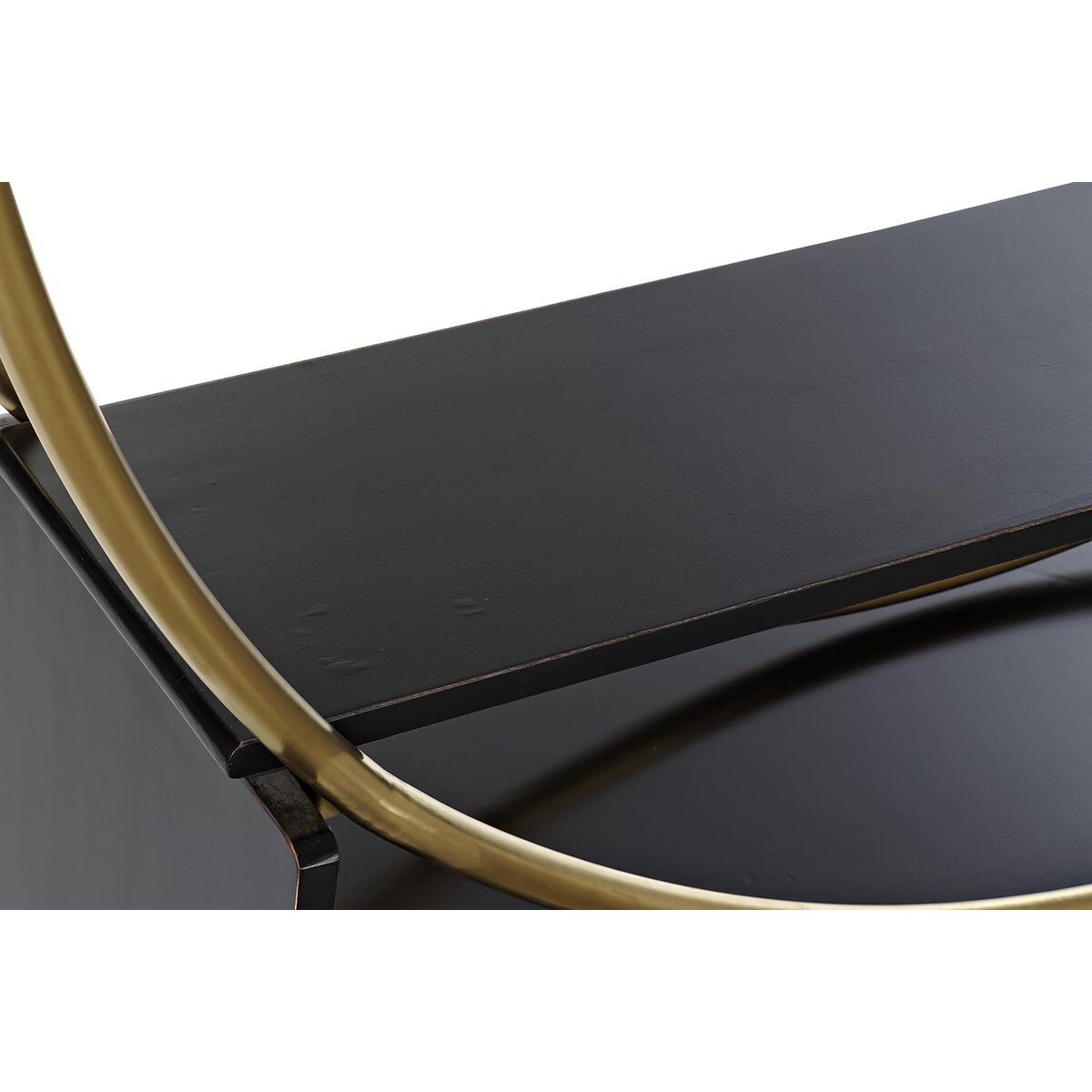 Planken DKD Home Decor Zwart Gouden Metaal Populier 160 x 35 x 180 cm - Afbeelding 2