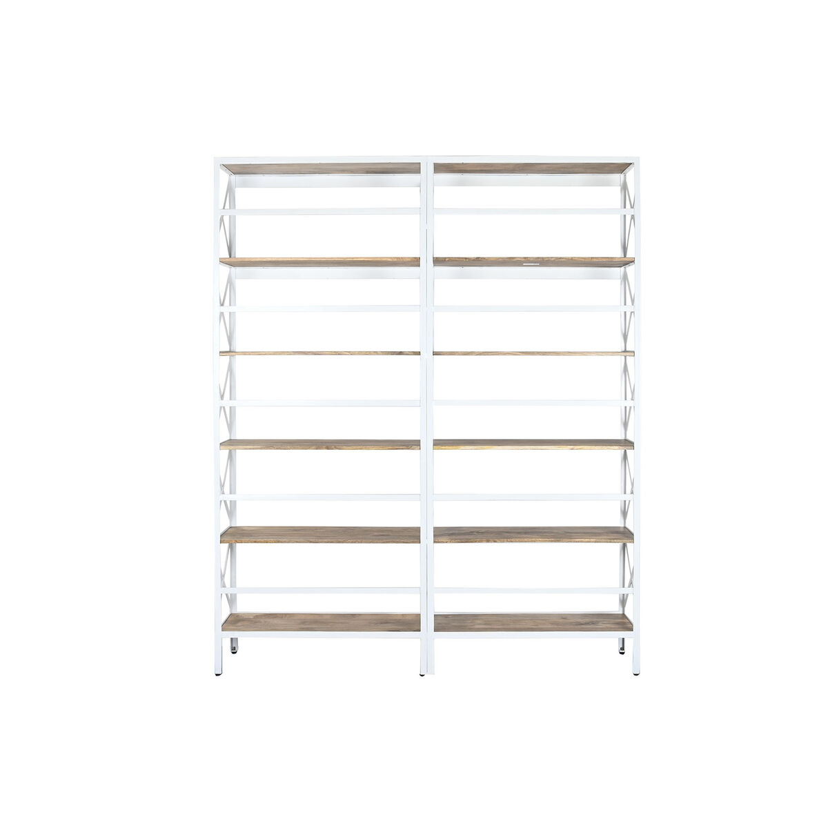 Planken Home ESPRIT Wit Natuurlijk Metaal Mangohout 180 x 35 x 220 cm - Afbeelding 2