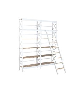 Planken Home ESPRIT Wit Natuurlijk Metaal Mangohout 180 x 35 x 220 cm