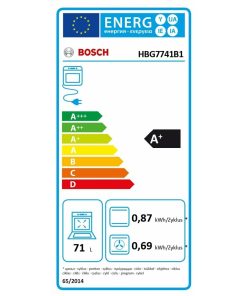 Alternative view of Polyrytische Oven BOSCH HBG7741B1 3600 W 71 L