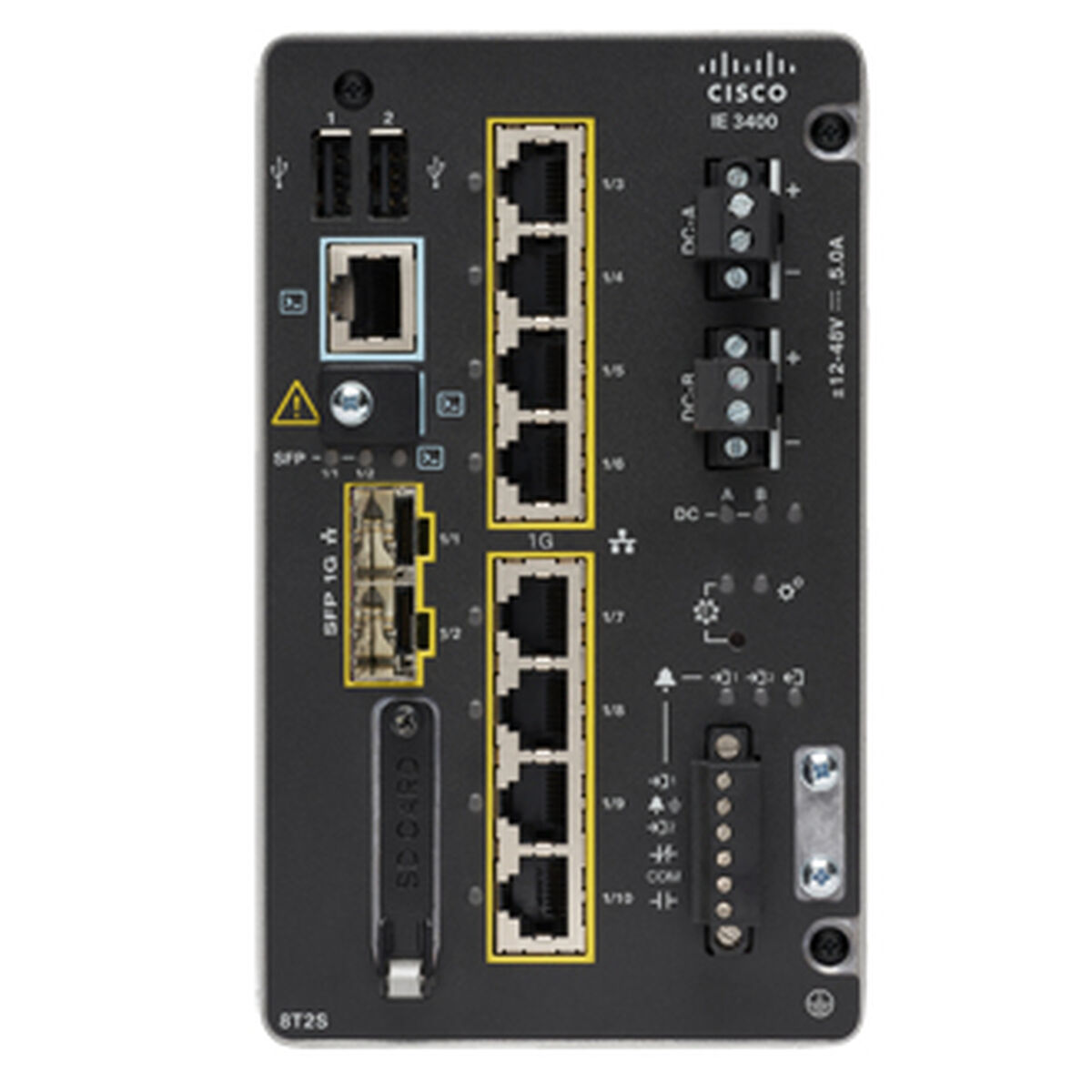 Schakelaar CISCO IE-3400-8T2S-E