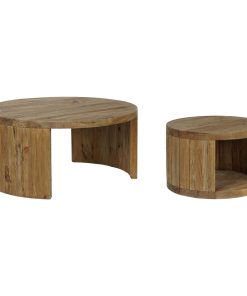 Set van 2 tafels Home ESPRIT Hout 99 x 99 x 48 cm