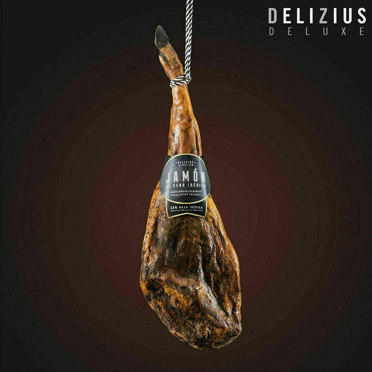Set van gezouten Bodegaham en hamhouder Delizius Deluxe - Afbeelding 2