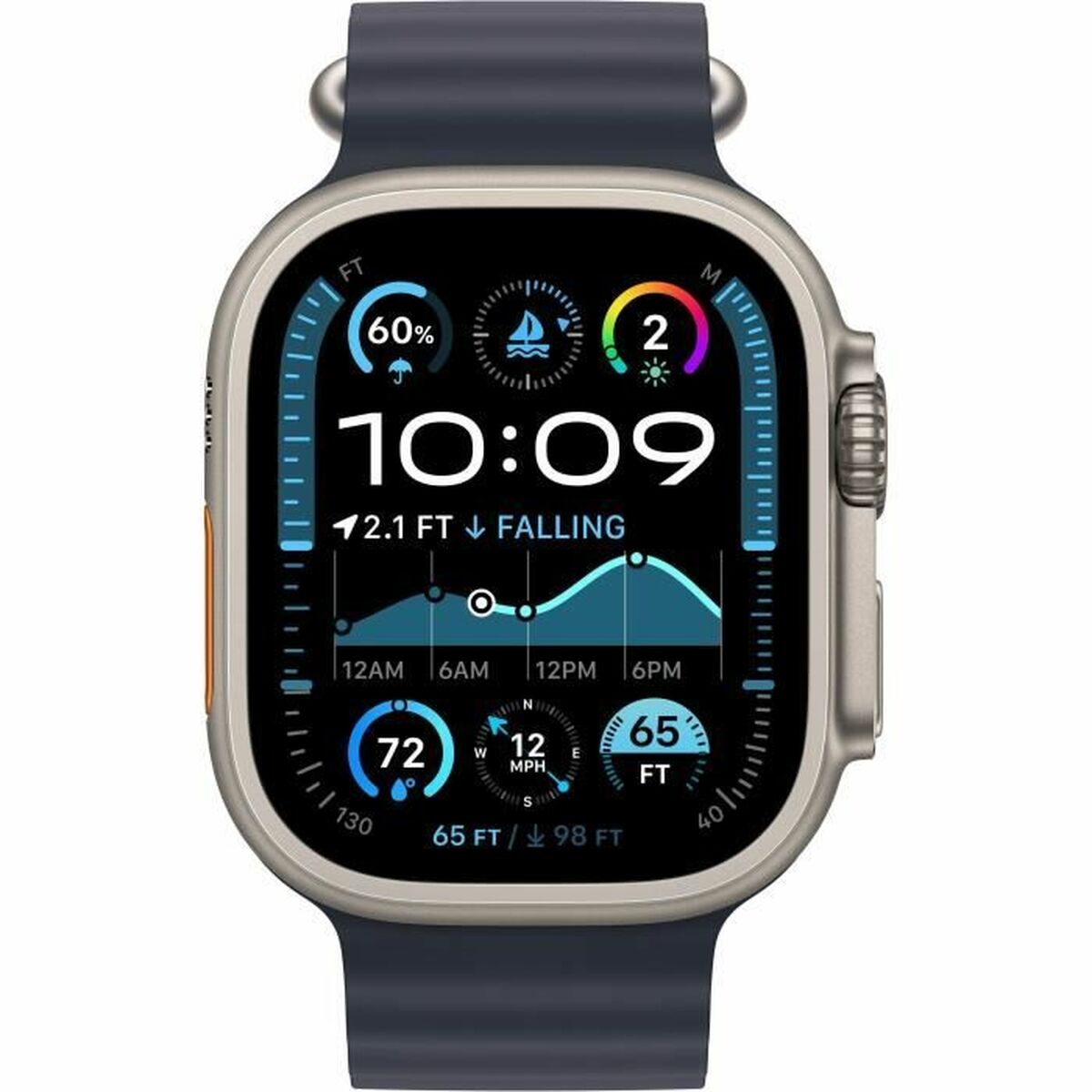 Smartwatch Apple Watch Ultra 2 Titanium Marineblauw 49 mm - Afbeelding 2