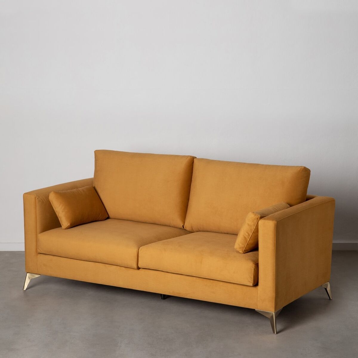 Sofa 200 x 98 x 97 cm Geel - Afbeelding 2