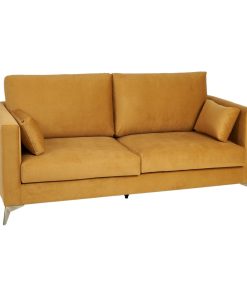 Sofa 200 x 98 x 97 cm Geel