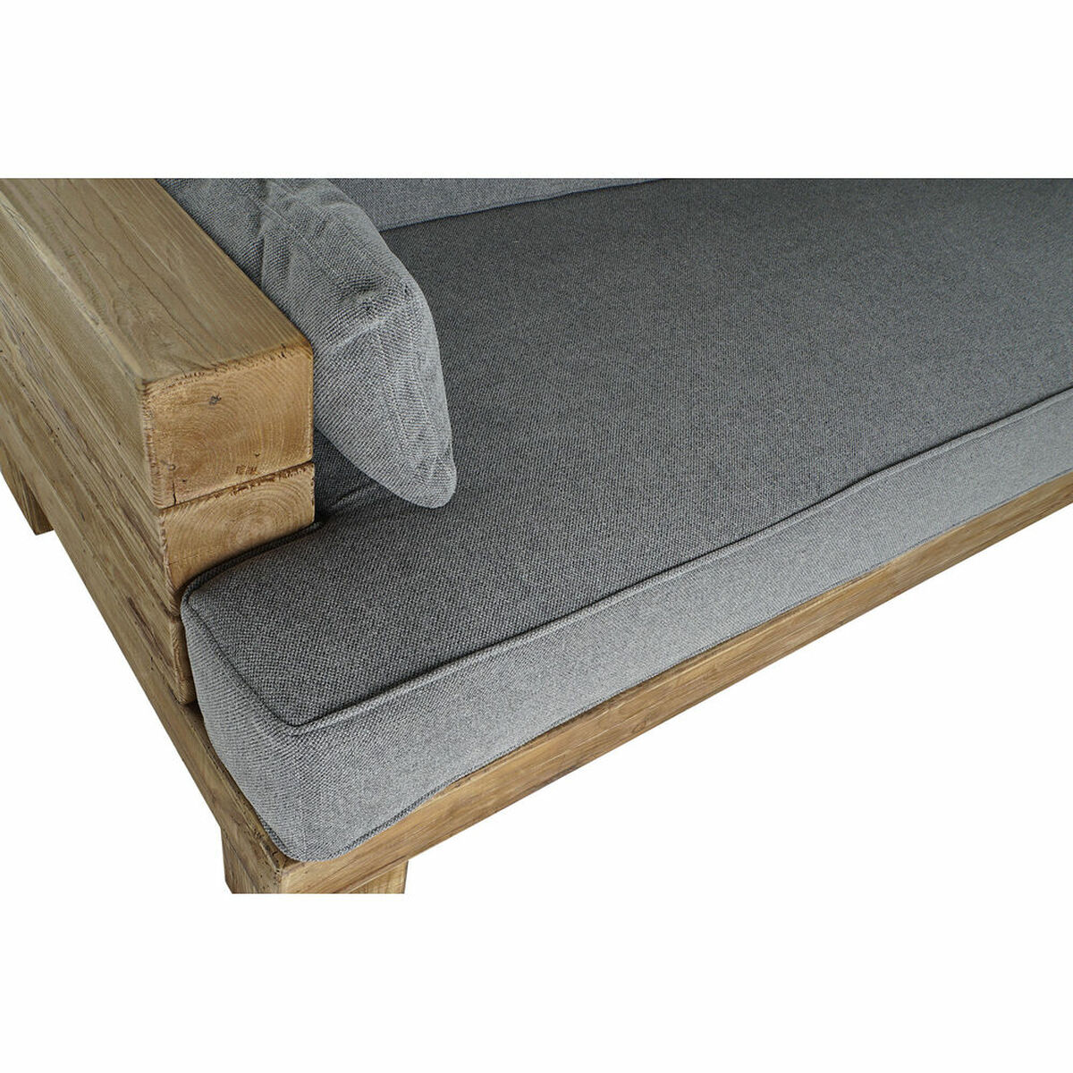 Sofa DKD Home Decor Grijs Natuurlijk Alpino 224 x 95 x 82 cm - Afbeelding 2