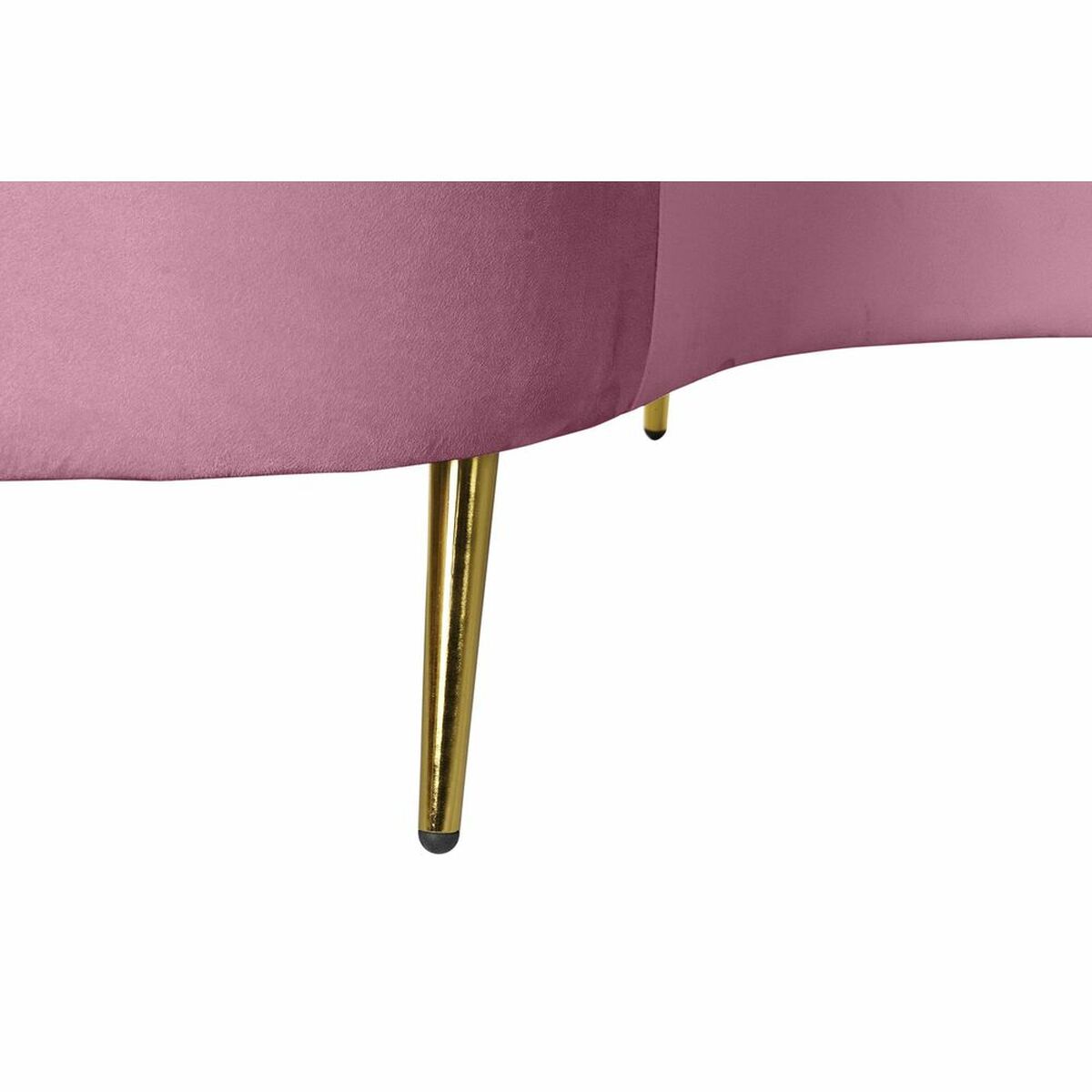 Sofa DKD Home Decor Roze Gouden Metaal Polyester (210 x 120 x 84 cm) - Afbeelding 2