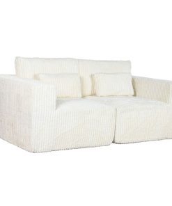Sofa Home ESPRIT Crème Scandi 220 x 158 x 91 cm
