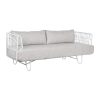 Sofa Home ESPRIT Wit Beige Metaal 180 x 66 x 66 cm