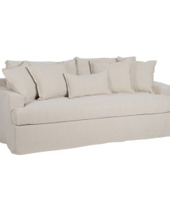 Sofa Zwart Crème 215 x 94 x 94 cm