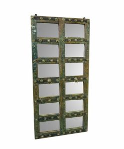 Spiegel Alexandra House Living Groen Gerecycleerd Hout Verouderde afwerking 4 x 179 x 87 cm
