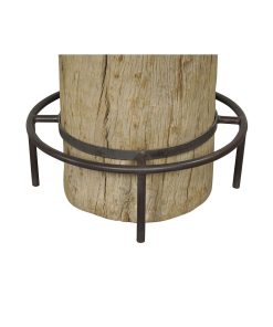 Alternative view of Tafel Home ESPRIT Wit Natuurlijk Marmer Teakhout 90 x 90 x 114 cm