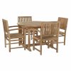 Tafel met vier stoelen DKD Home Decor 75 cm 120 x 120 x 75 cm