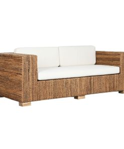Tuinbank Home ESPRIT Wit Natuurlijk 192 x 92 x 65 cm