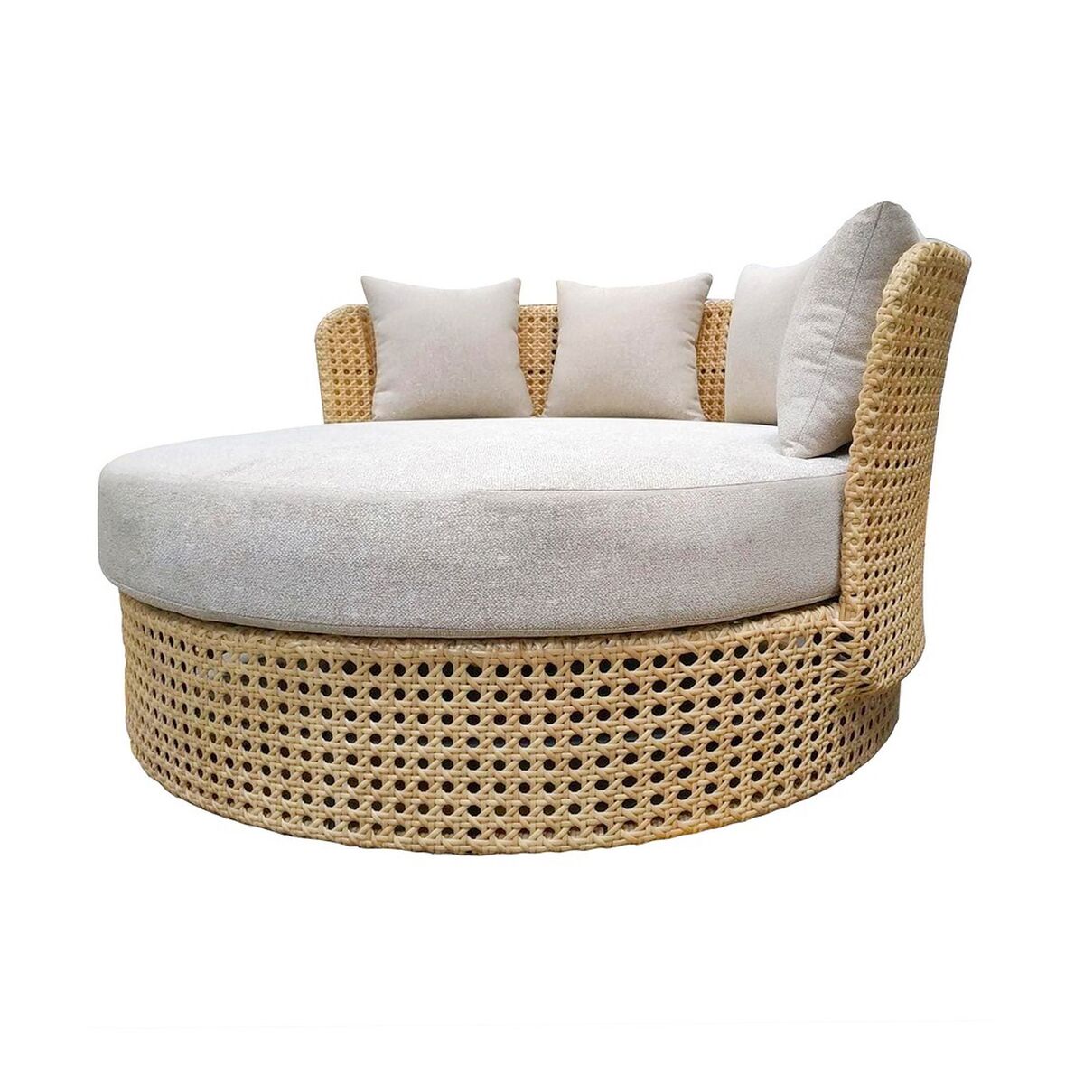 Tuinbed Niva Wit Bruin 133 x 126 x 70 cm