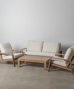 Alternative view of Tuinmeubilair Beige Natuurlijk 184 x 74 x 65 cm