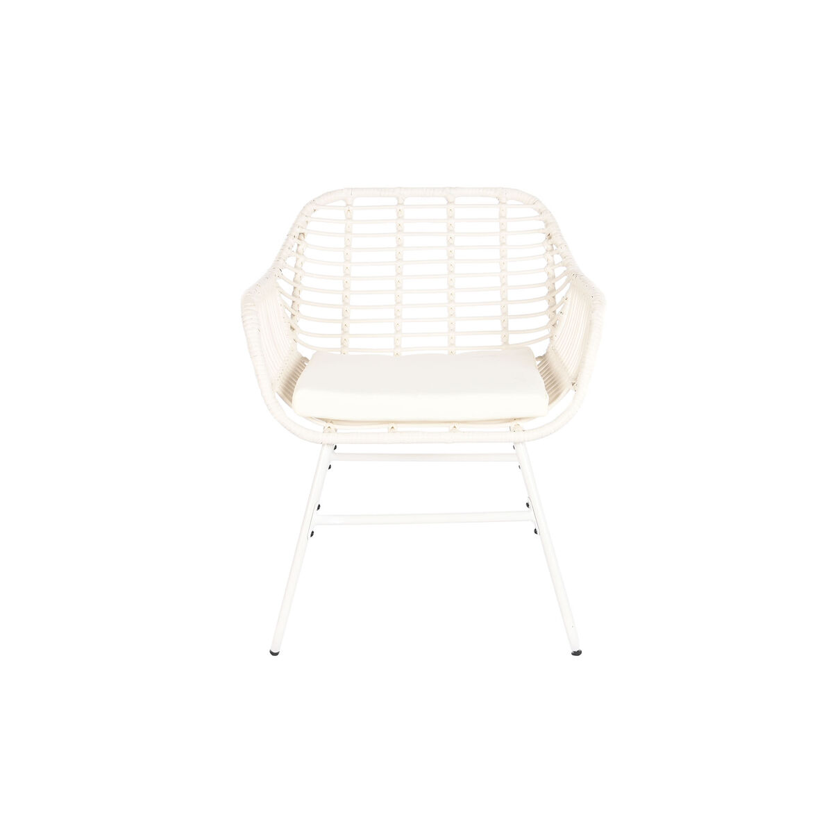 Tuinmeubilair DKD Home Decor Wit 124 x 74 x 84 cm (4 Onderdelen) - Afbeelding 2
