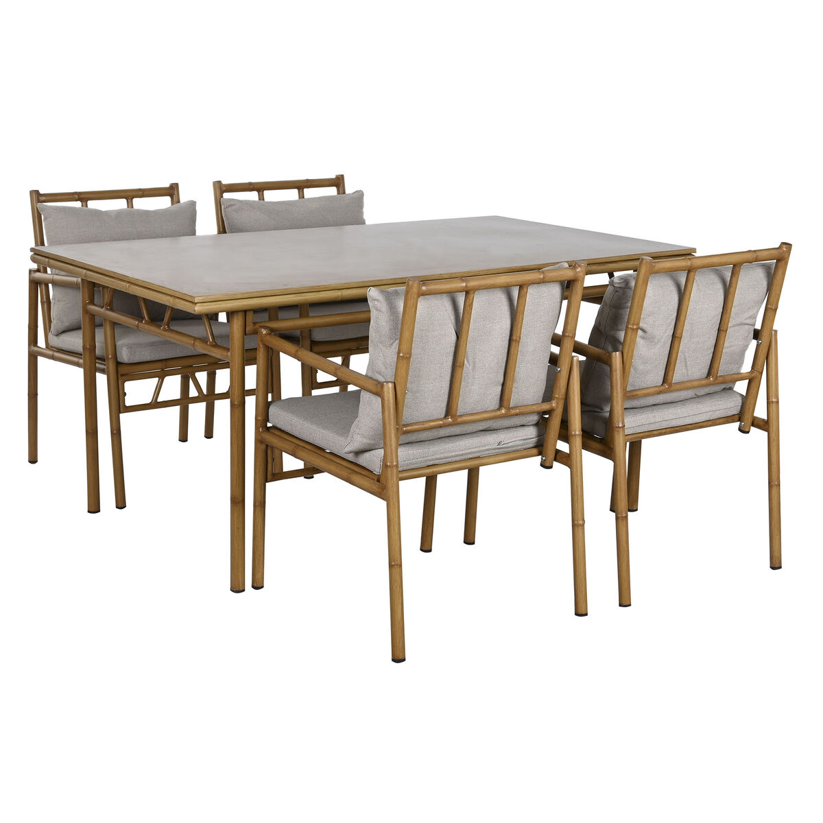 Tuinmeubilair Home ESPRIT Beige 160 x 90 x 75 cm 83 cm (5 Onderdelen)