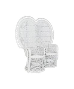 Tuinstoel DKD Home Decor Wit 188 x 50 x 140 cm 154 x 70 x 144 cm 15700 x 68 x 145
