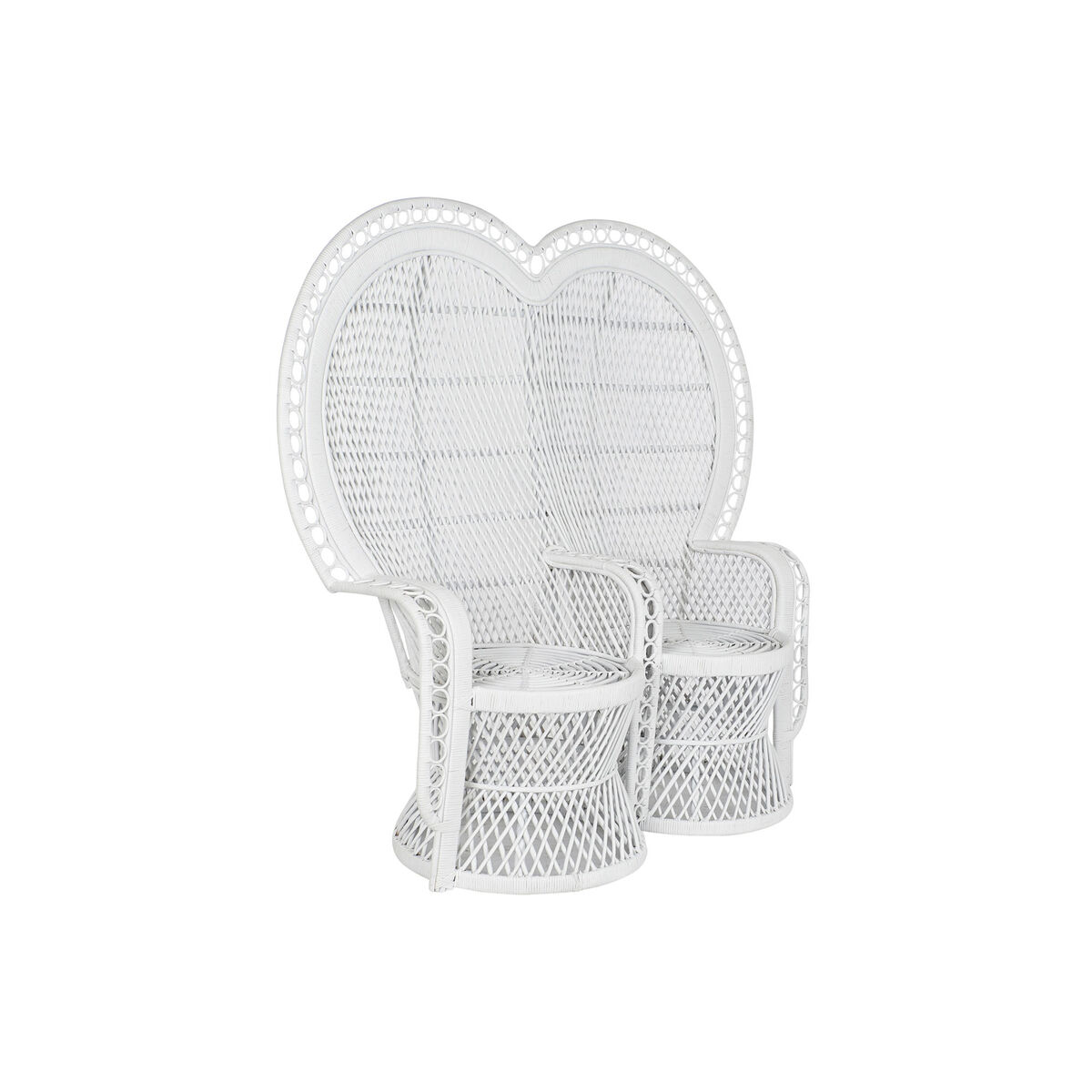 Tuinstoel DKD Home Decor Wit 188 x 50 x 140 cm 154 x 70 x 144 cm 15700 x 68 x 145