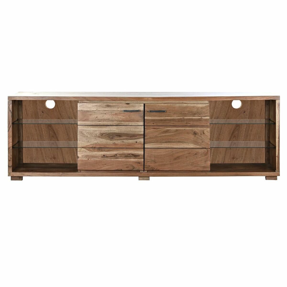 Tv-meubel DKD Home Decor Bruin 200 x 40 x 63 cm Kristal Acacia - Afbeelding 2