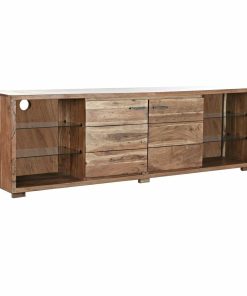 Tv-meubel DKD Home Decor Bruin 200 x 40 x 63 cm Kristal Acacia