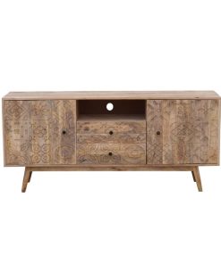 Alternative view of Tv-meubel DKD Home Decor Multicolour Natuurlijk Mangohout 155 x 40 x 70 cm