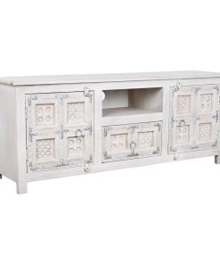 Tv-meubel DKD Home Decor Wit Hout Mangohout 151 x 40 x 60 cm