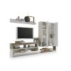 Tv-meubel DKD Home Decor Wit Metaal Aluminium Hout MDF 277 x 75 x 173 cm 277 x 35 x 173 cm