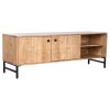 Tv-meubel Home ESPRIT Bruin Zwart Metaal Acacia 145 x 40 x 52 cm