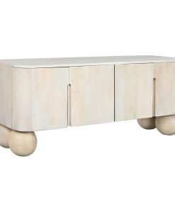 Tv-meubel Home ESPRIT Wit Mangohout 140 x 40 x 58 cm