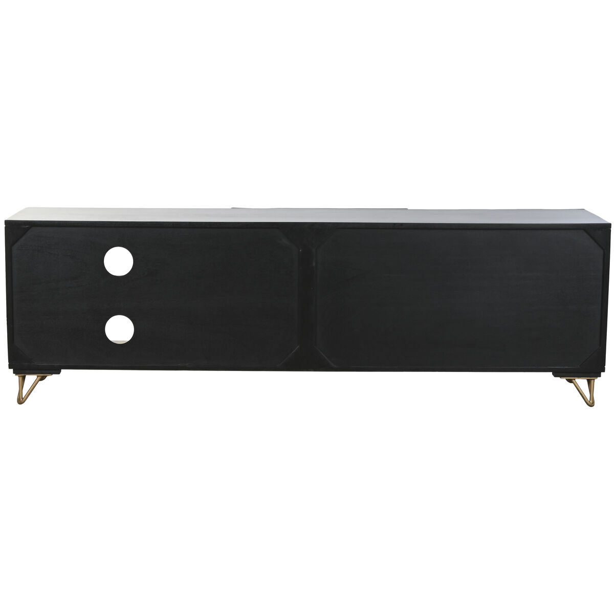 Tv-meubel Home ESPRIT Zwart 160 x 40 x 50 cm - Afbeelding 2