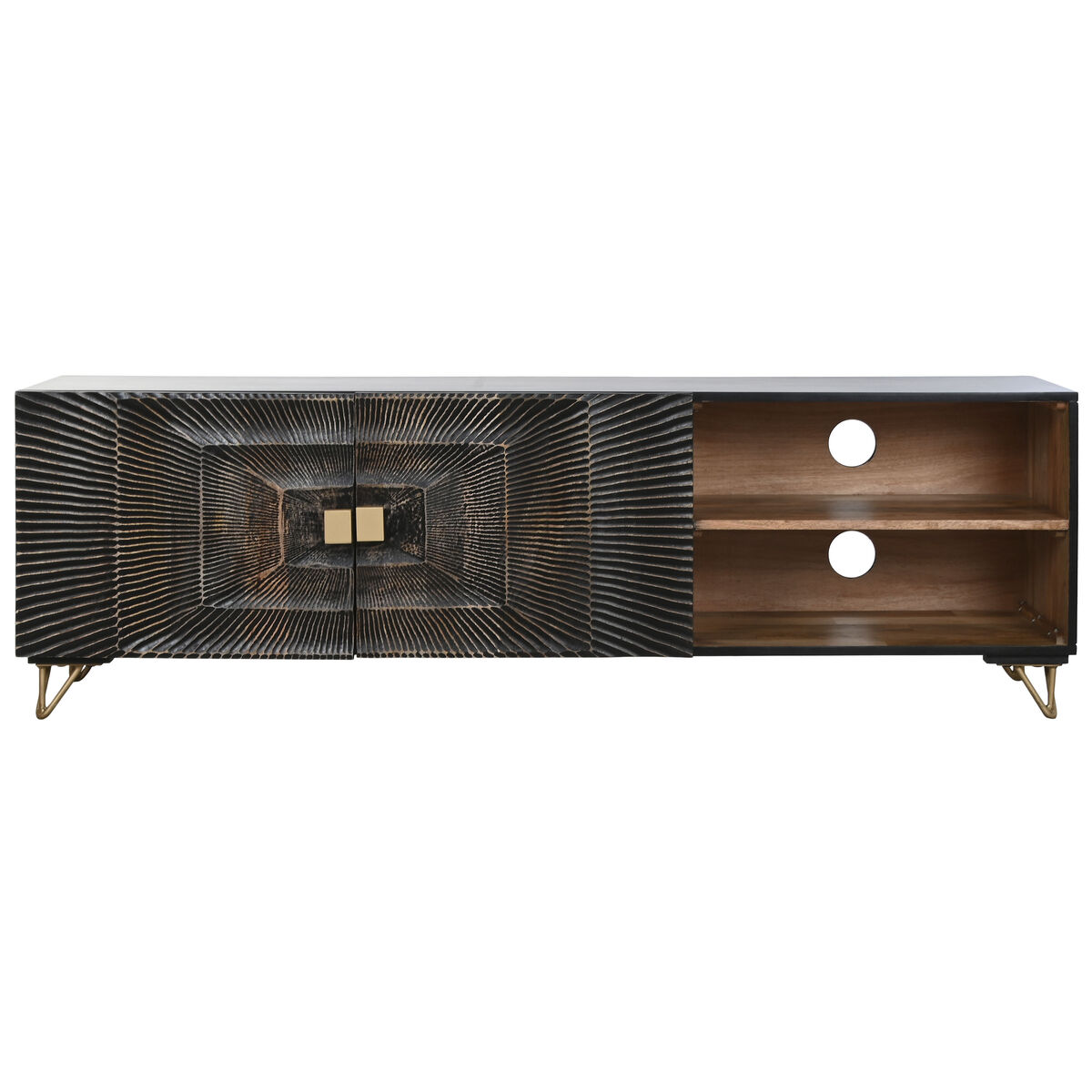 Tv-meubel Home ESPRIT Zwart 160 x 40 x 50 cm